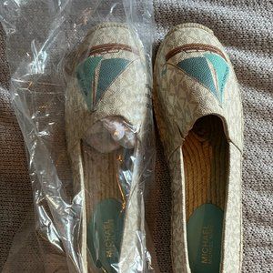 Michael Kors Flats With MK Logo Slip On